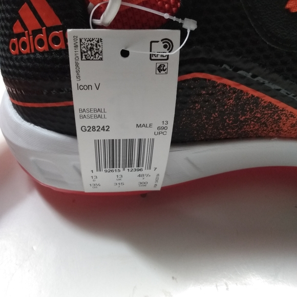 Adidas Icon V Boost Baseball Metal Cleats sz 13.5 - Picture 11 of 11